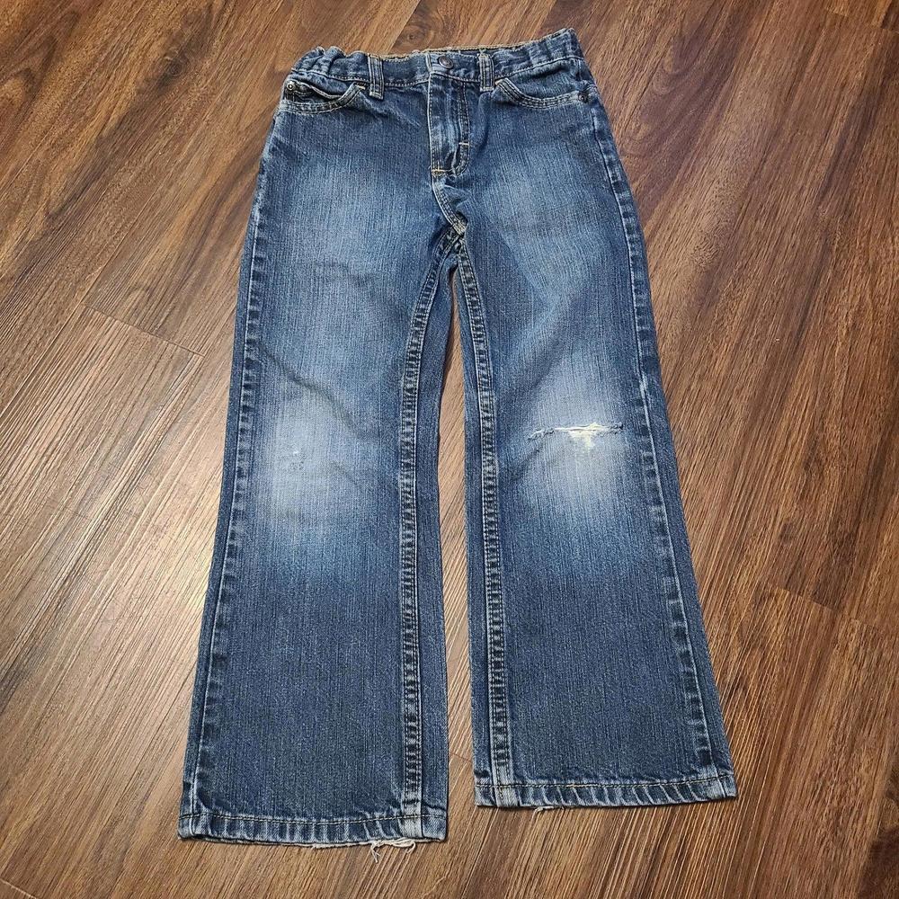 Kid's Wrangler Ripped Denim Jeans Size 7 Regular